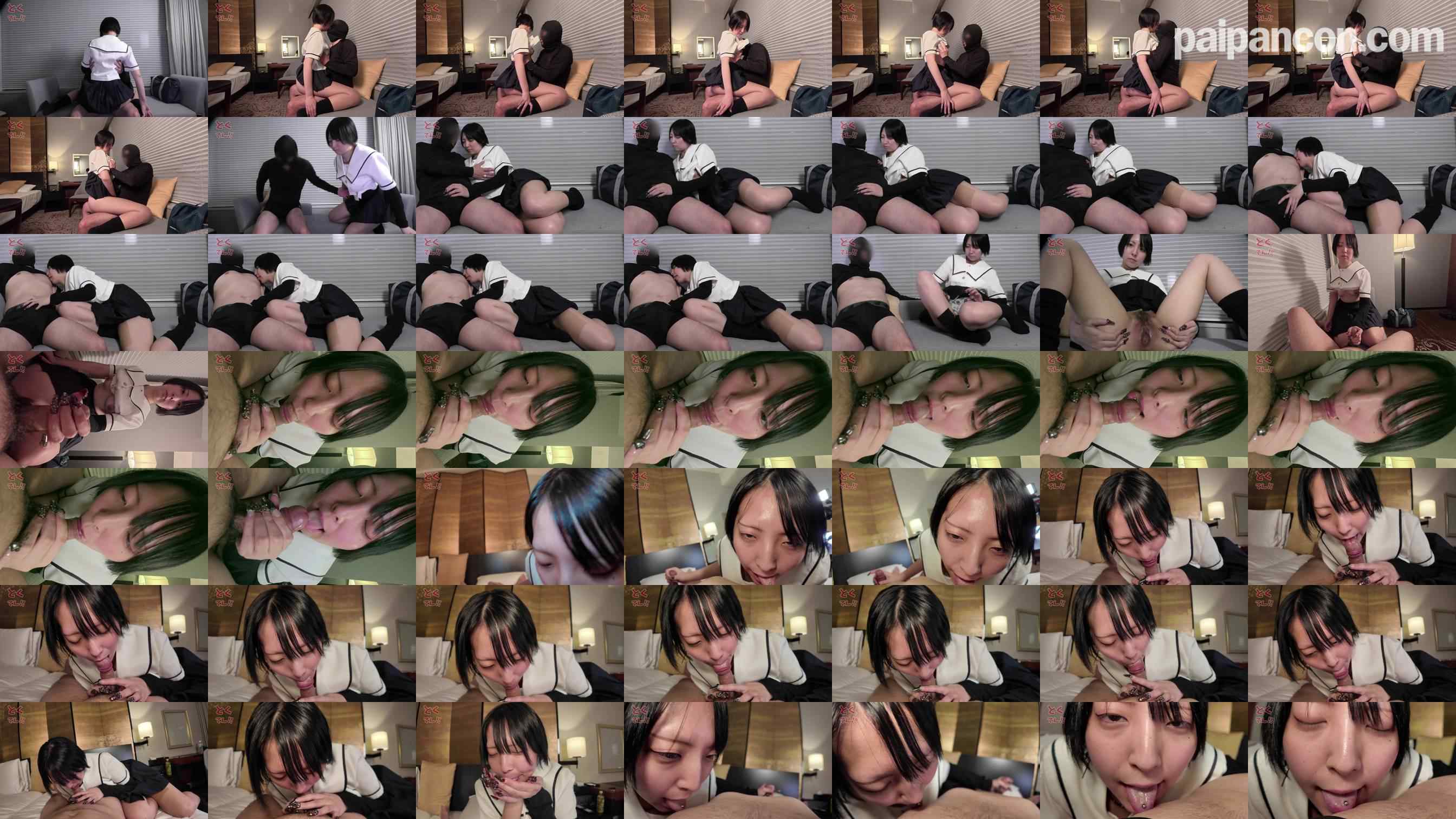 FC2-PPV-4841928 - 無修正＜黒髪ショートボブEカップ！背徳感ある儚げな18＞AFTERclassおちんぽおしゃ ぶり～引きこもり陰キャでの地雷系　ネチャネチャフェラ音一生懸命慣れてないフェラチオ&添い寝手コキ２発射！ grid.jpg